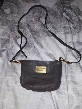Marc Jacobs Small Super Soft Leather Crossbody Greige